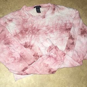 Pink cotton crop top